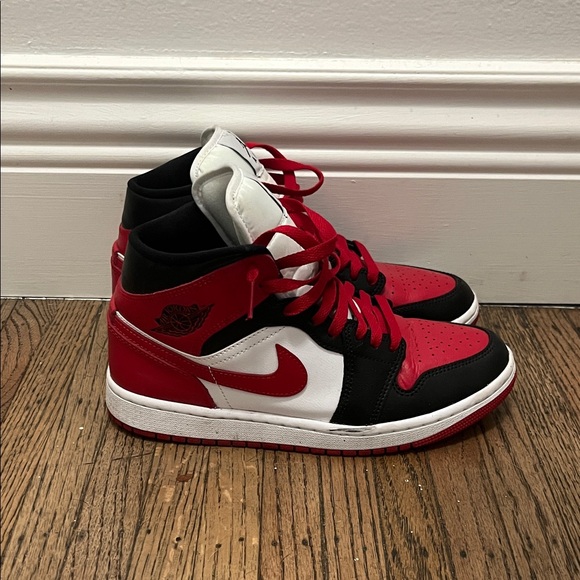 Jordan Shoes - Jordan Women's Sneakers in Red, Black, and White